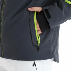 CMP, 31W0307 Ski-jas Heren Titanio Grijs -XUEFENG EXTREME OUTFIT cmp 31w0307 aa jas gevoerd heren titanio grijs 22cmpxx128v1 BI 08