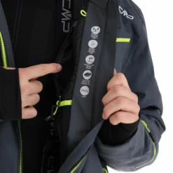 CMP, 31W0307 Ski-jas Heren Titanio Grijs -XUEFENG EXTREME OUTFIT cmp 31w0307 aa jas gevoerd heren titanio grijs 22cmpxx128v1 BI 11