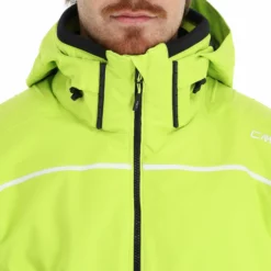 CMP, 31W0317 Ski-jas Heren Acid Groen -XUEFENG EXTREME OUTFIT cmp 31w0317 aa jas gevoerd heren acid groen 22cmpxx129v3 BI 07