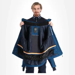 CMP, 31W0317 Ski-jas Heren Marine Blauw -XUEFENG EXTREME OUTFIT cmp 31w0317 aa jas gevoerd heren marine blauw 22cmpxx129v2 BI 06
