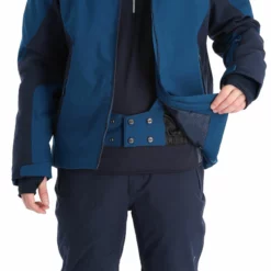 CMP, 31W0317 Ski-jas Heren Marine Blauw -XUEFENG EXTREME OUTFIT cmp 31w0317 aa jas gevoerd heren marine blauw 22cmpxx129v2 BI 09