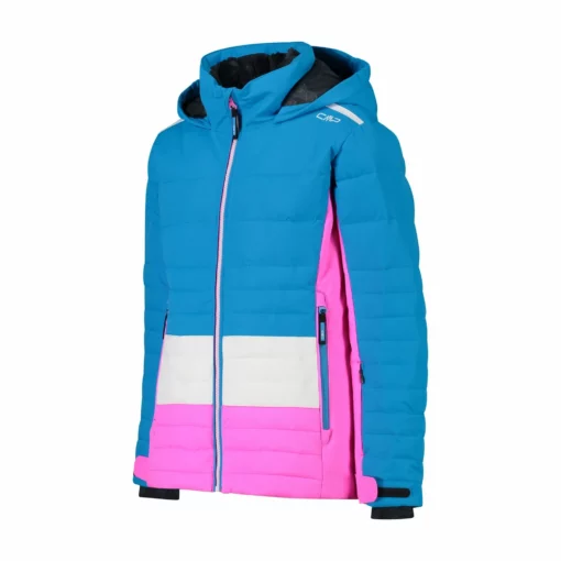 CMP, 31W0735 Ski-jas Kinderen Turquioise Blauw -XUEFENG EXTREME OUTFIT cmp 31w0735 aa jas gevoerd kinderen turquioise blauw 22cmpxx132v2 BI 02