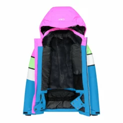 CMP, 32W0105 Ski-jas Kinderen Turquioise Blauw -XUEFENG EXTREME OUTFIT cmp 32w0105 aa jas gevoerd kinderen turquioise blauw 22cmpxx138v3 BI 04
