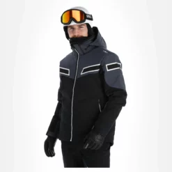 CMP, 32W0137 Ski-jas Heren Zwart -XUEFENG EXTREME OUTFIT cmp 32w0137 aa jas gevoerd heren zwart 22cmpxx139v4 BI 04 1