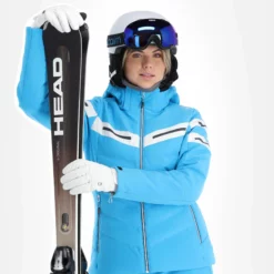 CMP, 32W0216 Ski-jas Dames Turquioise Blauw -XUEFENG EXTREME OUTFIT cmp 32w0216 aa jas gevoerd dames turquioise blauw 22cmpxx142v2 BI 05