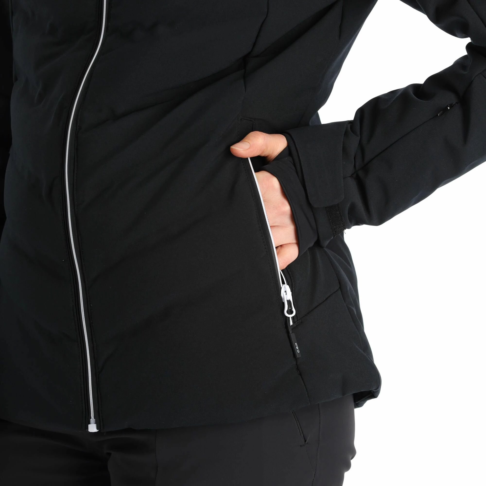 CMP, 32W0216 Ski-jas Dames Zwart 11 CMP, 32W0216 Ski-jas Dames Zwart - Afbeelding 9