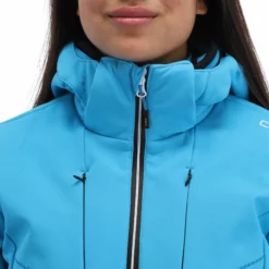 CMP, 32W0226 Ski-jas Dames Turquioise Blauw -XUEFENG EXTREME OUTFIT cmp 32w0226 aa jas gevoerd dames turquioise blauw 22cmpxx143v1 BI 07