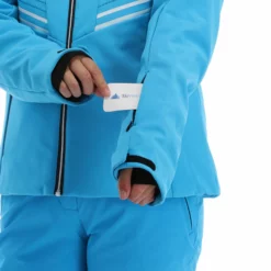 CMP, 32W0226 Ski-jas Dames Turquioise Blauw -XUEFENG EXTREME OUTFIT cmp 32w0226 aa jas gevoerd dames turquioise blauw 22cmpxx143v1 BI 08