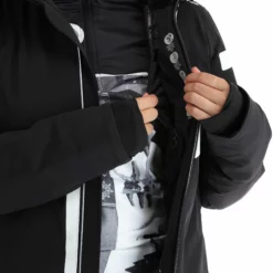 CMP, 32W0246 Ski-jas Dames Zwart -XUEFENG EXTREME OUTFIT cmp 32w0246 aa jas gevoerd dames zwart 22cmpxx145v1 BI 07