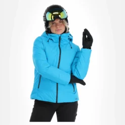 CMP, 32W0266 Ski-jas Dames Turquioise Blauw -XUEFENG EXTREME OUTFIT cmp 32w0266 aa jas gevoerd dames turquioise blauw 22cmpxx146v3 BI 04