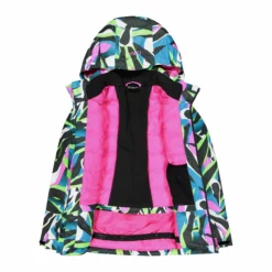 CMP, 39W2085 Ski-jas Kinderen Fluo Turchese Multicolor -XUEFENG EXTREME OUTFIT cmp 39w2085 aa jas gevoerd kinderen fluo turchese multicolor 22cmpxx152v2 BI 04