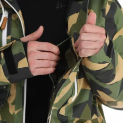 ColourWear, Falk Jacket Ski-jas Heren Camo Olive Groen -XUEFENG EXTREME OUTFIT colourwear falk jacket aa jas gevoerd heren camo olive groen 22colou101v4 BI 14
