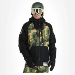 ColourWear, League Jkt Ski-jas Heren Camo Olive Groen