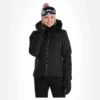 Dare 2b X Julien Macdonald, Mastery Ski-jas Dames Zwart -XUEFENG EXTREME OUTFIT dare 2b x julien macdonald mastery aa jas gevoerd dames zwart 22dare2162v2 BI 02