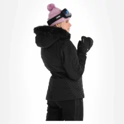 Dare 2b X Julien Macdonald, Mastery Ski-jas Dames Zwart -XUEFENG EXTREME OUTFIT dare 2b x julien macdonald mastery aa jas gevoerd dames zwart 22dare2162v2 BI 03