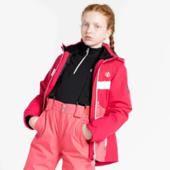 Dare2b, Belief II Ski-jas Kinderen Virtual Geranium Roze -XUEFENG EXTREME OUTFIT dare2b belief ii aa jas gevoerd kinderen virtual geranium roze 22dare2102v3 BI 11