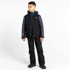Dare2b, Cheerful II Ski-jas Kinderen Ebony Grijs, Zwart -XUEFENG EXTREME OUTFIT dare2b cheerful ii aa jas gevoerd kinderen ebony grijs zwart 22dare2107v1 BI 09