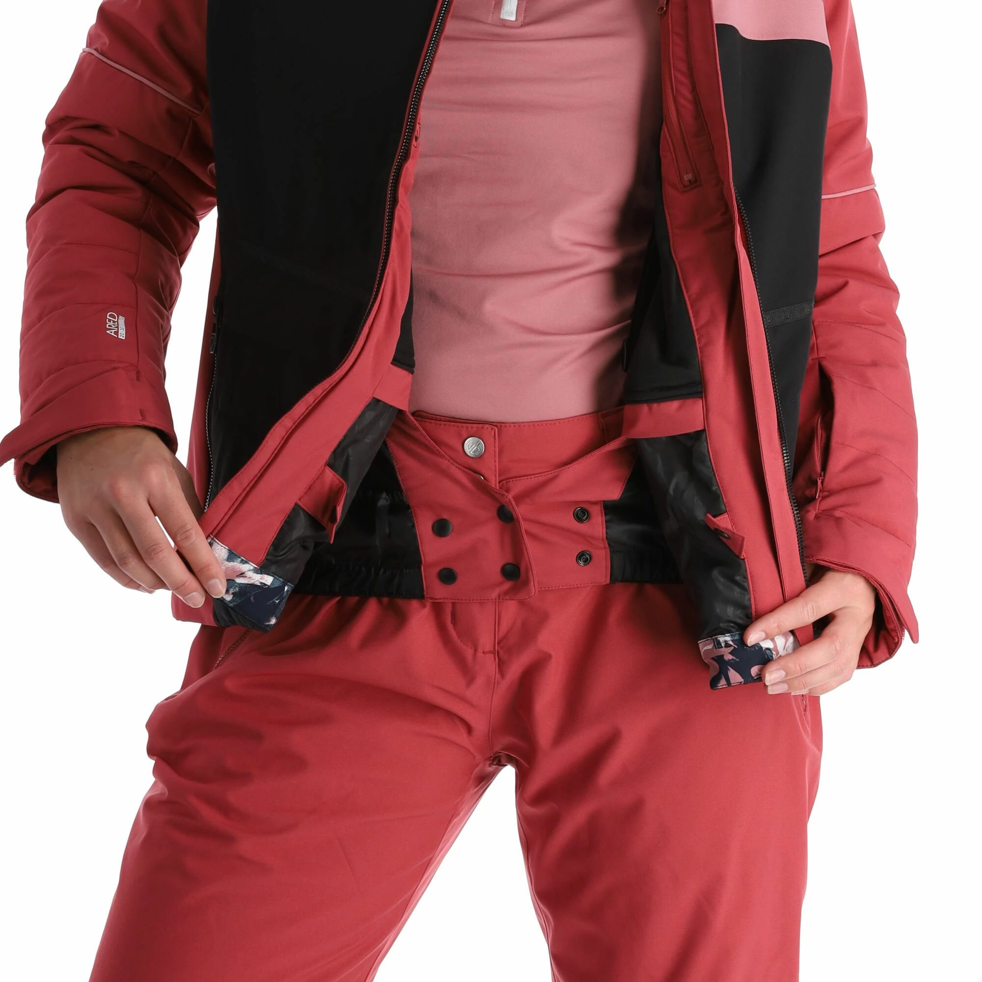 Dare2b, Conveyed Ski-jas Dames Earth Roze, Zwart 10 Dare2b, Conveyed Ski-jas Dames Earth Roze, Zwart - Afbeelding 8