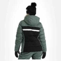 Dare2b, Crystallize Ski-jas Dames Duck Groen, Zwart -XUEFENG EXTREME OUTFIT dare2b crystallize aa jas gevoerd dames duck groen zwart 22dare2160v3 BI 03
