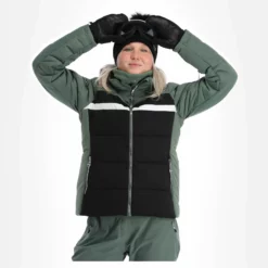 Dare2b, Crystallize Ski-jas Dames Duck Groen, Zwart -XUEFENG EXTREME OUTFIT dare2b crystallize aa jas gevoerd dames duck groen zwart 22dare2160v3 BI 04