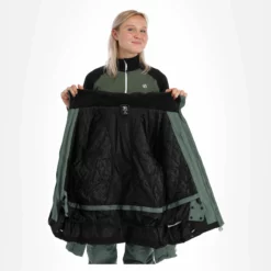Dare2b, Crystallize Ski-jas Dames Duck Groen, Zwart -XUEFENG EXTREME OUTFIT dare2b crystallize aa jas gevoerd dames duck groen zwart 22dare2160v3 BI 05
