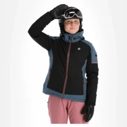 Dare2b, Enliven Ski-jas Dames Grijs, Zwart -XUEFENG EXTREME OUTFIT dare2b enliven aa jas gevoerd dames grijs zwart 22dare2154v4 BI 04