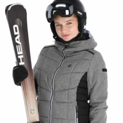 Dare2b, Expertise Ski-jas Dames Charcoal Grijs -XUEFENG EXTREME OUTFIT dare2b expertise aa jas gevoerd dames charcoal grijs 22dare2156v2 BI 05