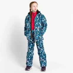 Dare2b, Girls Verdict Ski-jas Kinderen Floral Print River Blauw -XUEFENG EXTREME OUTFIT dare2b girls verdict aa jas gevoerd kinderen floral print river 22dare2101v3 BI 09