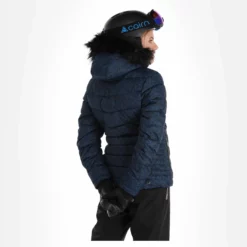 Dare2b, Glamorize III Ski-jas Dames Leopard Fusion Print Moonlight Denim Blauw -XUEFENG EXTREME OUTFIT dare2b glamorize iii aa jas gevoerd dames leopard fusion print 22dare2159v5 BI 03