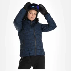 Dare2b, Glamorize III Ski-jas Dames Leopard Fusion Print Moonlight Denim Blauw -XUEFENG EXTREME OUTFIT dare2b glamorize iii aa jas gevoerd dames leopard fusion print 22dare2159v5 BI 04