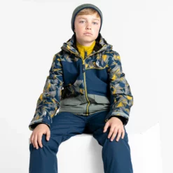 Dare2b, Glee II Ski-jas Kinderen Antique Moss Geel -XUEFENG EXTREME OUTFIT dare2b glee ii aa jas gevoerd kinderen antique moss geel 22dare2108v1 BI 11
