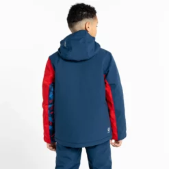 Dare2b, Glee II Ski-jas Kinderen Moonlight Denim Blauw, Rood -XUEFENG EXTREME OUTFIT dare2b glee ii aa jas gevoerd kinderen moonlight denim blauw rood 22dare2108v3 BI 10