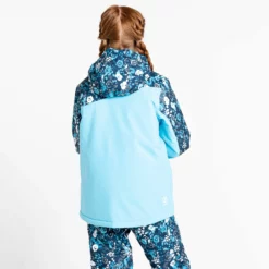 Dare2b, Humour II Ski-jas Kinderen Floral Print River Blauw -XUEFENG EXTREME OUTFIT dare2b humour ii aa jas gevoerd kinderen floral print river blauw 22dare2109v5 BI 06