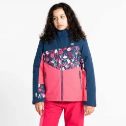 Dare2b, Humour II Ski-jas Kinderen Moonlight Denim Blauw -XUEFENG EXTREME OUTFIT dare2b humour ii aa jas gevoerd kinderen moonlight denim blauw 22dare2109v4 BI 04