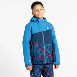 Dare2b, Humour II Ski-jas Kinderen Vallarta Blauw -XUEFENG EXTREME OUTFIT dare2b humour ii aa jas gevoerd kinderen vallarta blauw 22dare2109v3 BI 04