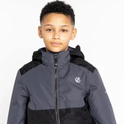 Dare2b, Impose III Ski-jas Kinderen Ebony Grijs, Zwart -XUEFENG EXTREME OUTFIT dare2b impose iii aa jas gevoerd kinderen ebony grijs zwart 22dare2110v1 BI 11