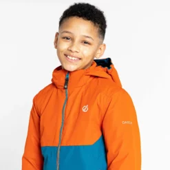 Dare2b, Impose III Ski-jas Kinderen Rusty Blauw, Oranje -XUEFENG EXTREME OUTFIT dare2b impose iii aa jas gevoerd kinderen rusty blauw oranje 22dare2110v3 BI 11