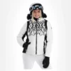 Dare2b, Prestige II Ski-jas Dames Monochrome Print Wit, Zwart -XUEFENG EXTREME OUTFIT dare2b prestige ii aa jas gevoerd dames monochrome print wit 22dare2157v1 BI 02