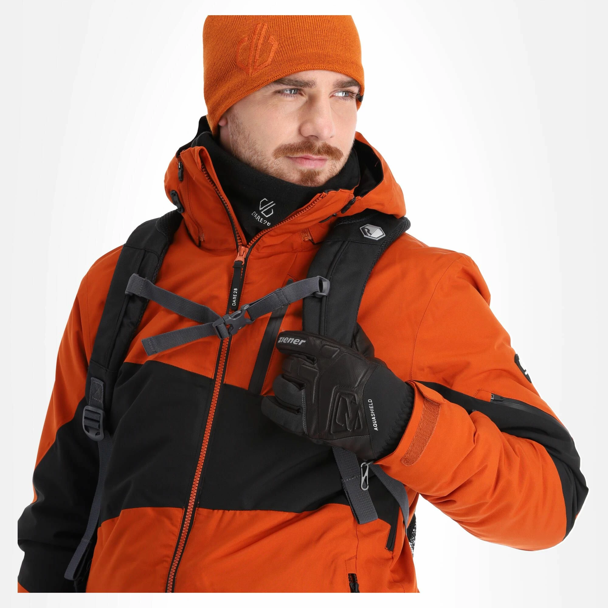 Dare2b, Supernova II Ski-jas Heren Burnt Brick Bruin, Zwart 6 Dare2b, Supernova II Ski-jas Heren Burnt Brick Bruin, Zwart - Afbeelding 4