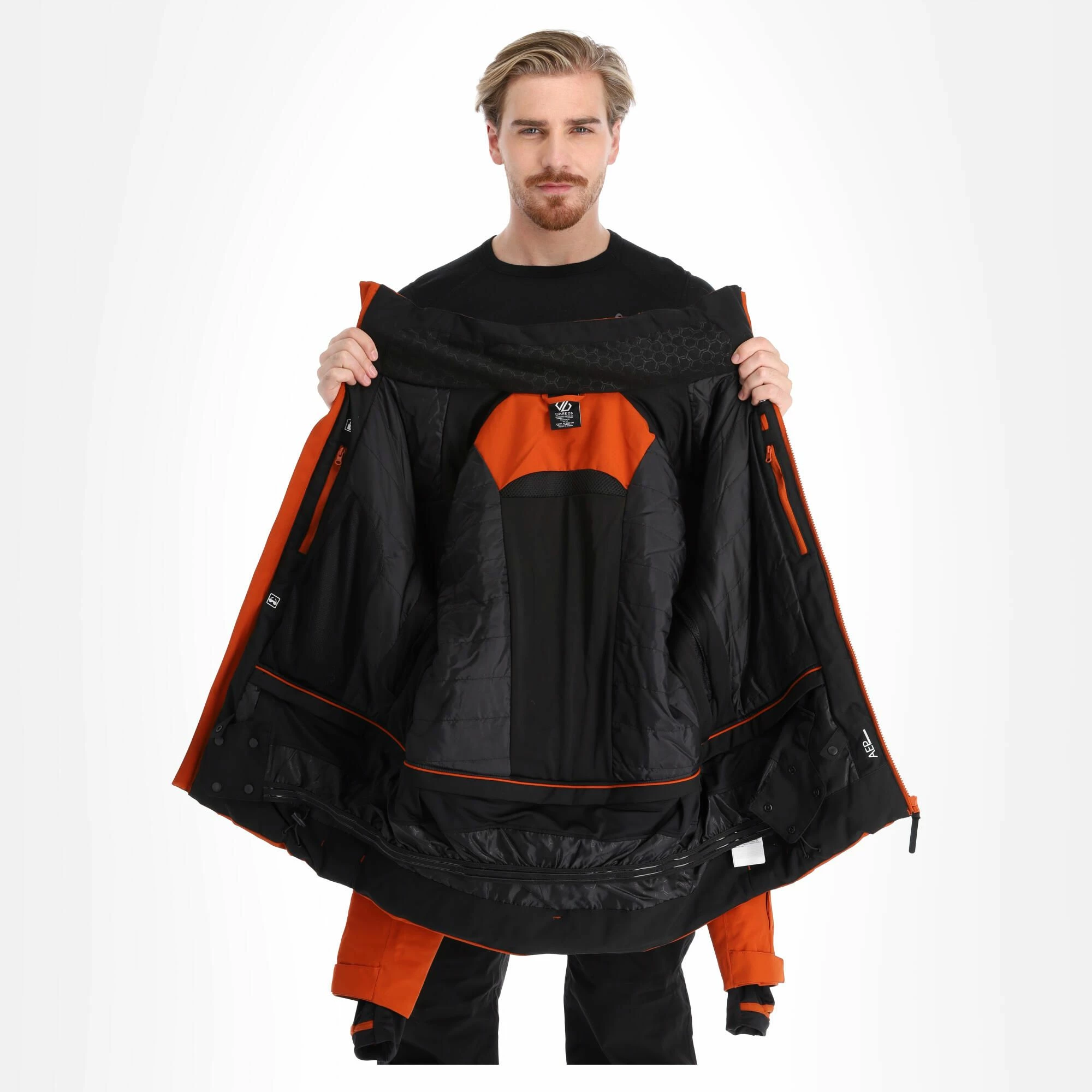 Dare2b, Supernova II Ski-jas Heren Burnt Brick Bruin, Zwart 7 Dare2b, Supernova II Ski-jas Heren Burnt Brick Bruin, Zwart - Afbeelding 5