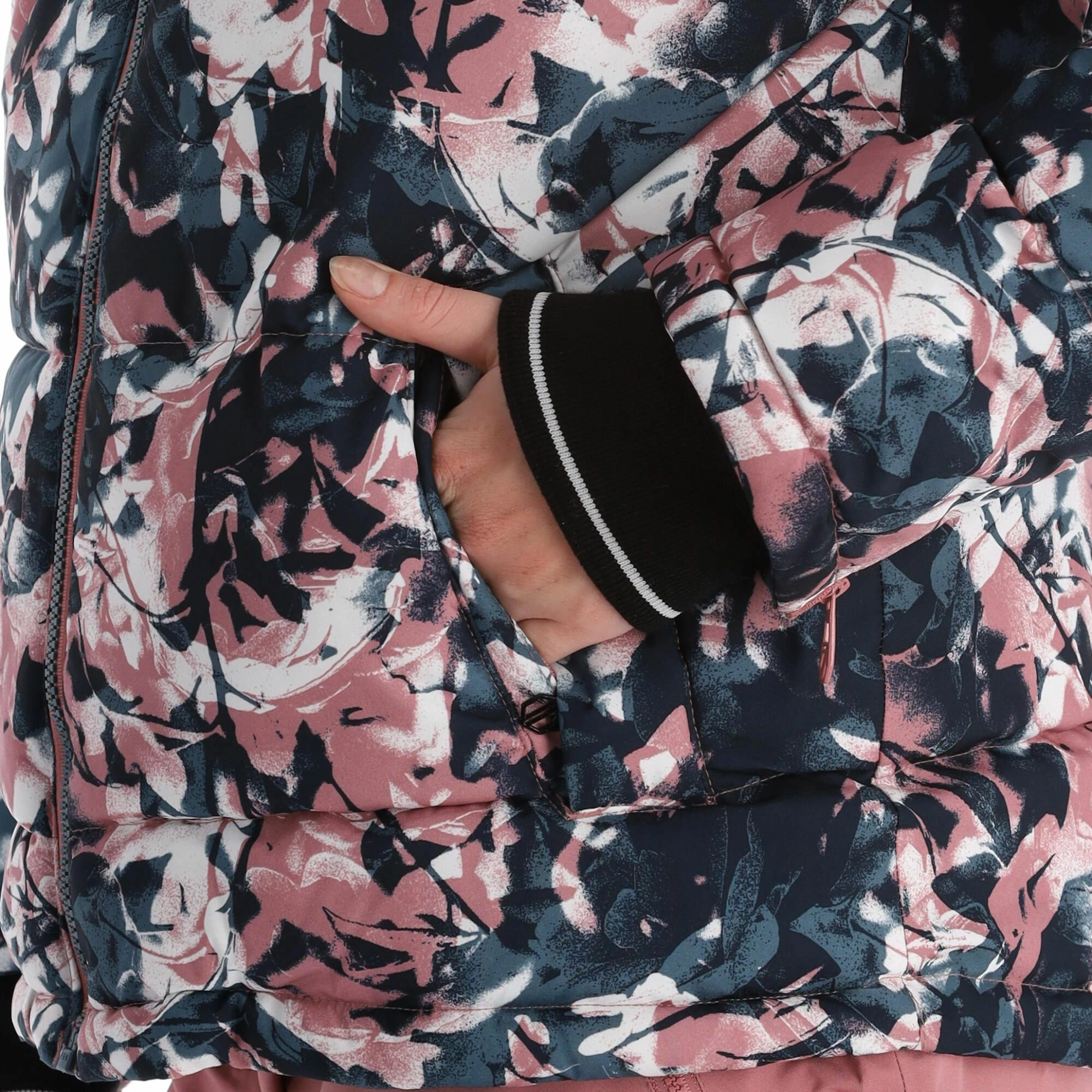 Dare2b, Verdict Ski-jas Dames Abstract Floral Print Mesa Roze 13 Dare2b, Verdict Ski-jas Dames Abstract Floral Print Mesa Roze - Afbeelding 11