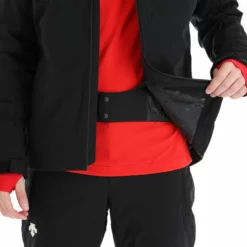 Descente, Adrien Ski-jas Heren Zwart -XUEFENG EXTREME OUTFIT descente adrien aa jas gevoerd heren zwart 22desce109v2 BI 08
