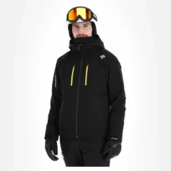 Descente, Josh Ski-jas Heren Zwart -XUEFENG EXTREME OUTFIT descente josh aa jas gevoerd heren zwart 22desce106v2 BI 04