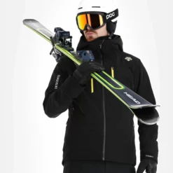 Descente, Josh Ski-jas Heren Zwart -XUEFENG EXTREME OUTFIT descente josh aa jas gevoerd heren zwart 22desce106v2 BI 05