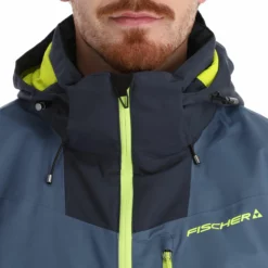 Fischer, Bansko Ski-jas Heren Sea Grijs -XUEFENG EXTREME OUTFIT fischer bansko aa jas gevoerd heren sea grijs 22fisch107v2 BI 07