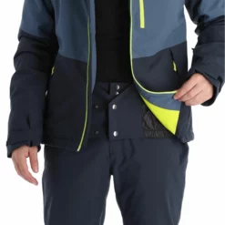 Fischer, Bansko Ski-jas Heren Sea Grijs -XUEFENG EXTREME OUTFIT fischer bansko aa jas gevoerd heren sea grijs 22fisch107v2 BI 09