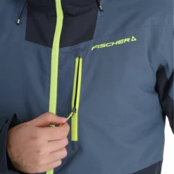 Fischer, Bansko Ski-jas Heren Sea Grijs -XUEFENG EXTREME OUTFIT fischer bansko aa jas gevoerd heren sea grijs 22fisch107v2 BI 12