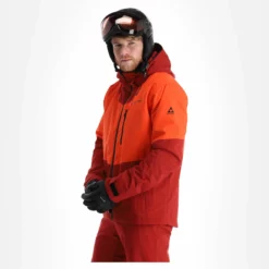 Fischer, Bansko Ski-jas Heren Tomato Rood -XUEFENG EXTREME OUTFIT fischer bansko aa jas gevoerd heren tomato rood 22fisch107v3 BI 04