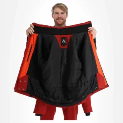 Fischer, Bansko Ski-jas Heren Tomato Rood -XUEFENG EXTREME OUTFIT fischer bansko aa jas gevoerd heren tomato rood 22fisch107v3 BI 06