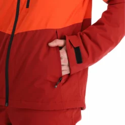 Fischer, Bansko Ski-jas Heren Tomato Rood -XUEFENG EXTREME OUTFIT fischer bansko aa jas gevoerd heren tomato rood 22fisch107v3 BI 13